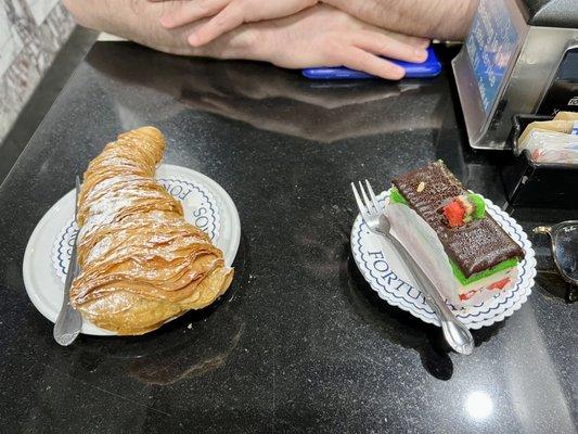 Lobster Tail - Large, Rainbow Cookie w/ Cannoli