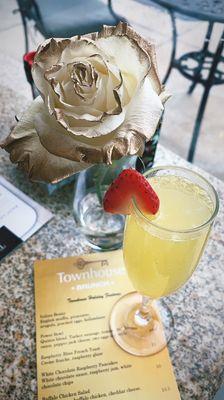 Mimosas and specials menu