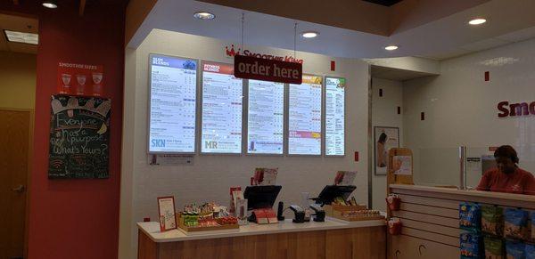 Menu and Counter