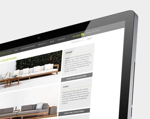 Teak Warehouse Website Design