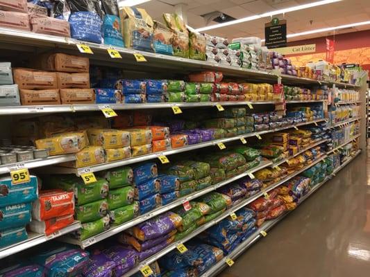 Pet food and supplies, aisle 8