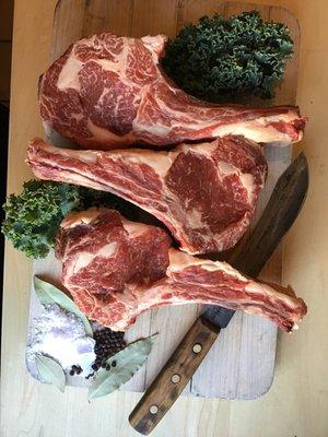 Ribeyes from a retired dairy cow