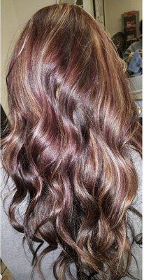 Gorgeous maroon with subtle highlights