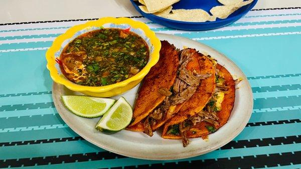 Quesobirria tacos- DELICIOUS