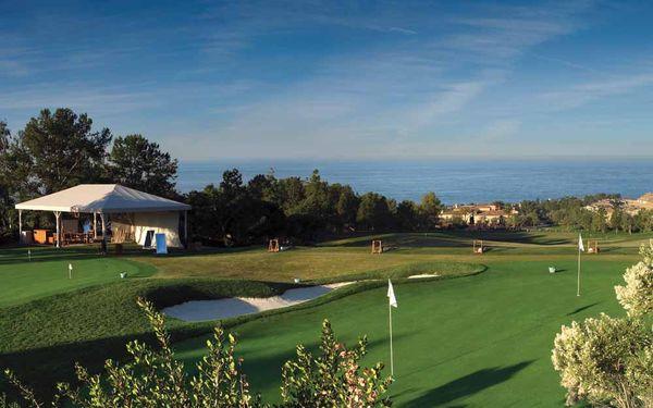 The Academy sight. Two private short game greens, 10 outdoor hitting stalls, a tent with two indoor hitting stalls and a world class View!