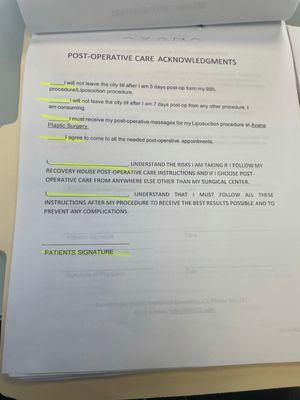 Want you to sign a contract that you will get your massages with avanna..... you do not have to give your massages from them.