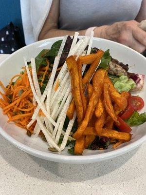 Rosemary Turkey Burger Salad