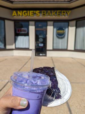 Iced Ube and Ube Bibingka