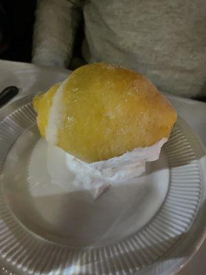 Lemon sorbet