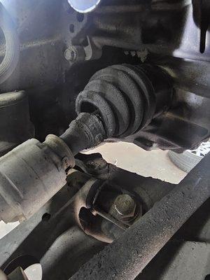 Cv axle replacement.