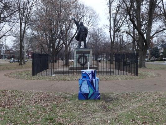 This was taken December 2014. The stl250 birthday cake was later sold in an auction which helped raise funds for the 1764 Society