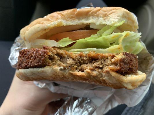 The Garden Burger seemed more like an Impossible or Beyond Patty.