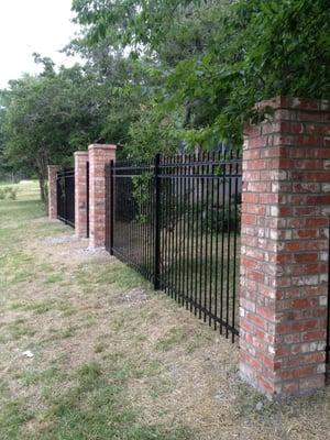 Columns and Fence