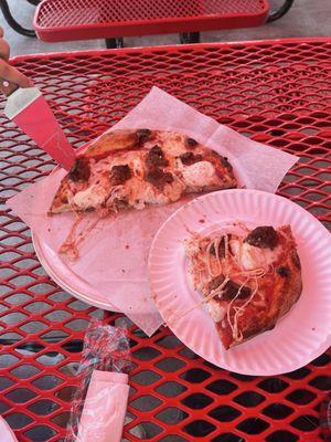 We ordered the Mamas Meatball Pizza and even a small was more than enough! Pictures don't do this justice!