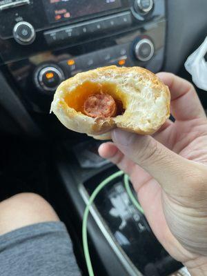 Sausage and Cheese Kolache...skinny weiner