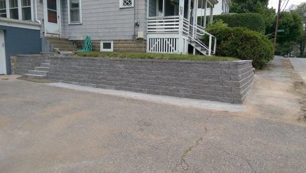 Retaining Wall and Staircase