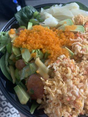 Greens base Create Your Own-Poke Bowl