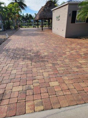 The results after Logan Murphy and his assistant Chase from Perfact Paver Co. finished resealing our pavers. A beautiful job, thank you!