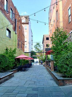 Outdoor seating view