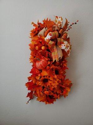 Beautiful Fall Swag Wreath $65 + tax SALE 30% off LAST ONE