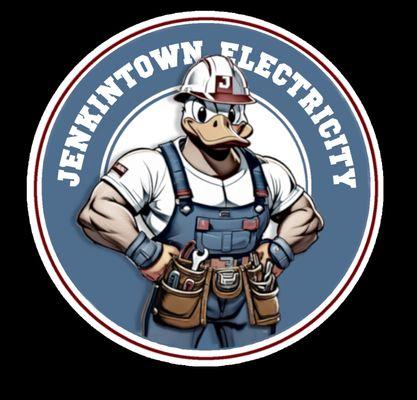 Our company logo.. featuring our company mascot Drake Faraday (Electrical Specialist)