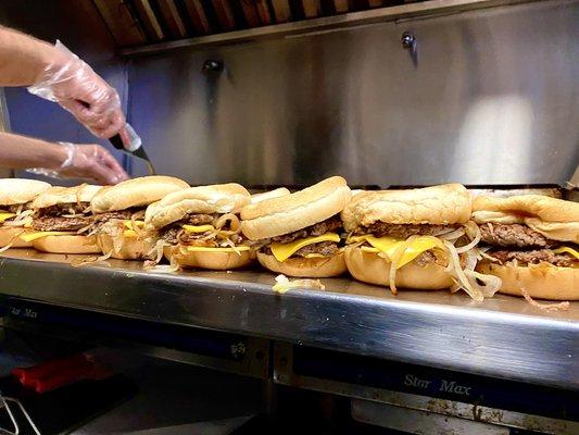 Motz's Famous Fresh Beef Double Cheeseburgers