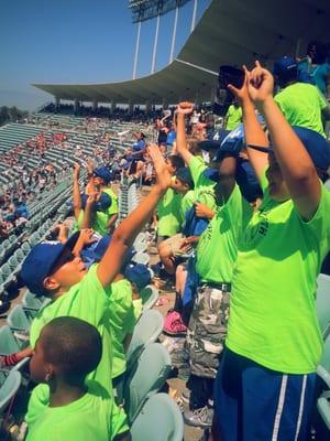 Dodger game during BLYBSA Summer Camp