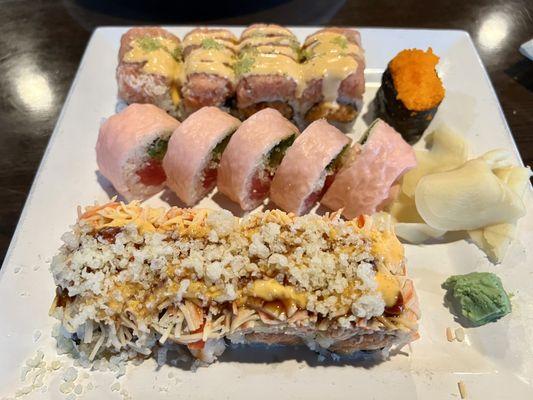 Spicy Girl Roll, Tiger Roll, Edison Roll