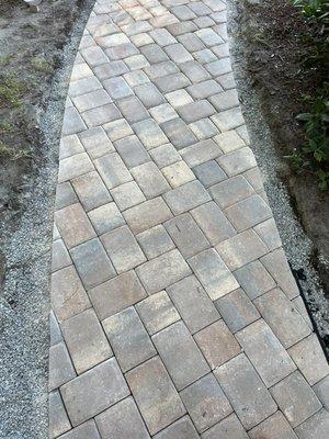 Paver walkway