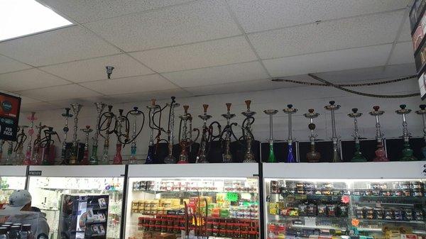 All kinds of hookahs