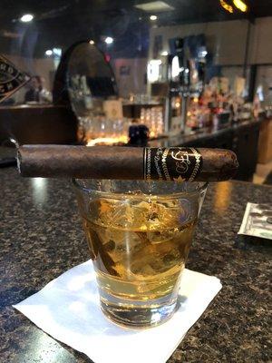 Bourbon and fine cigars