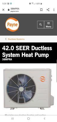 42 seer ductless