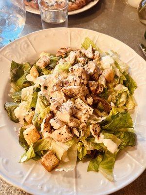 Caesar Salad with grilled chicken added