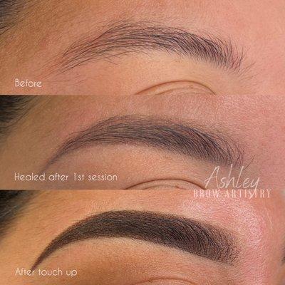 Ombré Powder Brows  Trust the Process!!