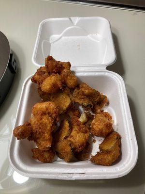 Big clumps fried together