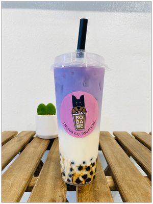 I'm gonna sip and tickle this Purple Taro Milk Tea  like there's no tomorrow. ;p #PurpleMeBad #TheBossHasCheckedIn