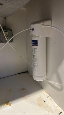 Under counter filter system