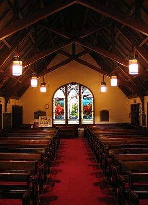 View from the front of the church standing from the altar