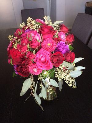 Bridal Portrait bouquet. One of the many arrangements we had done from Angel Bloom Florist.