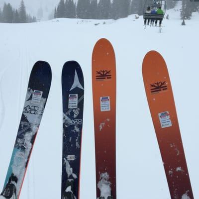 Demo skis from Jackson's.