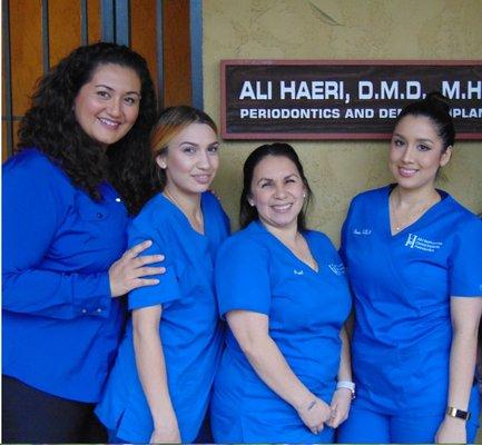 We love being Dr. Haeri's team. Over 25 years of experience here. We love what we do.