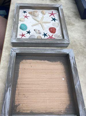 Arrange in the empty frame first then they will make some magic sand in another friend and you will transfer over