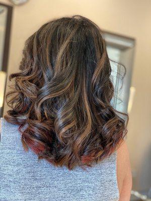 Two tone balayage done by Niloo