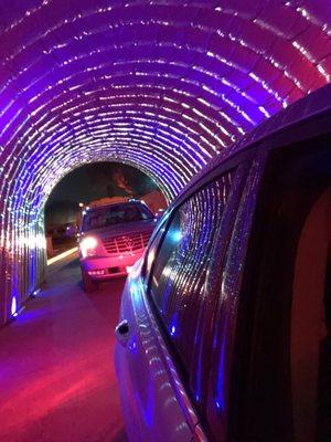 Cool lighted tunnel.