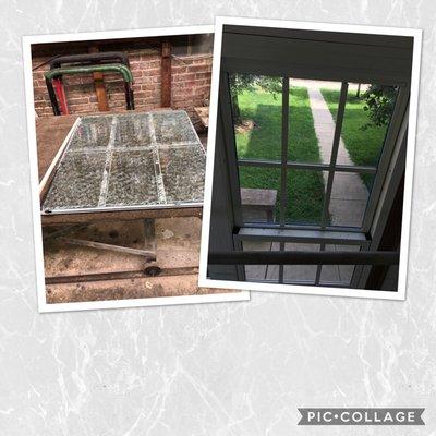 Before and After  Double Pane Window