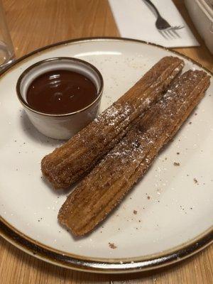 Churros with chocolate