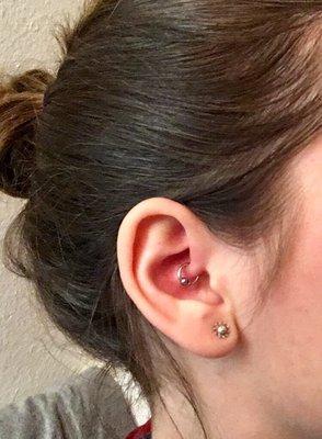 Daith piercing by Spoon