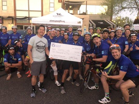 We were the proud title sponsor of this years Tour De Scottsdale fundraiser benefiting Young Life! More than $50,000 was raised!