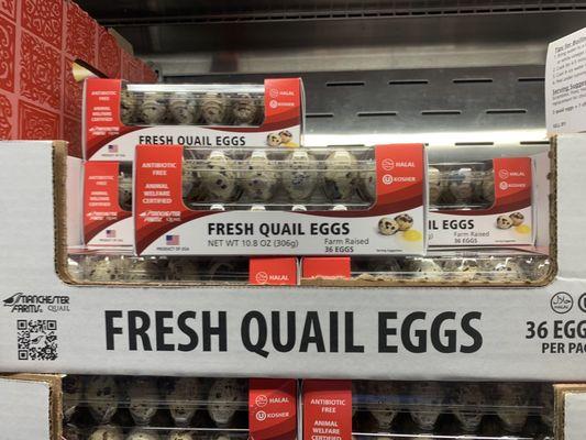 Mr. H. loves eggs. He really didn't like the quail egg he tried years ago, so I sent him this picture and told him it was dinner