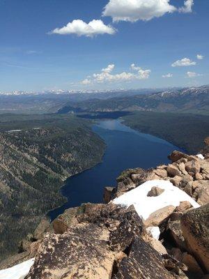 The view of redfish on top of Grand Mogul!